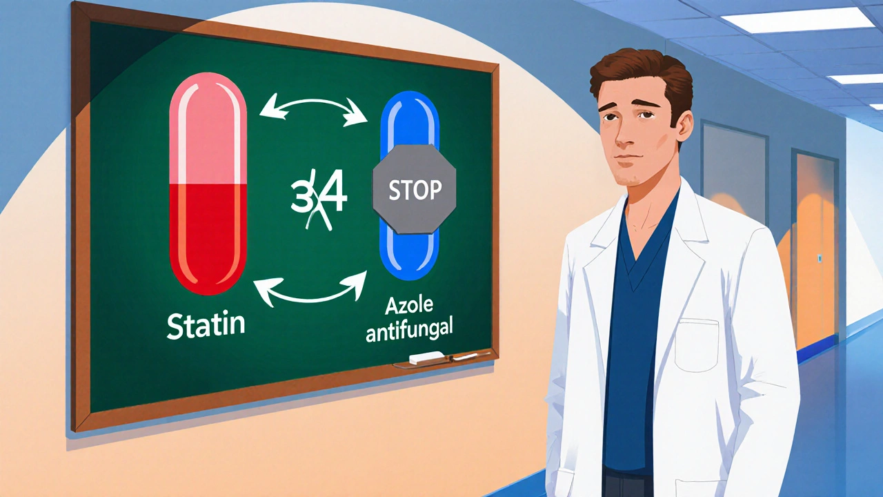 Statin‑Antifungal Interaction: Rhabdomyolysis Risk Explained