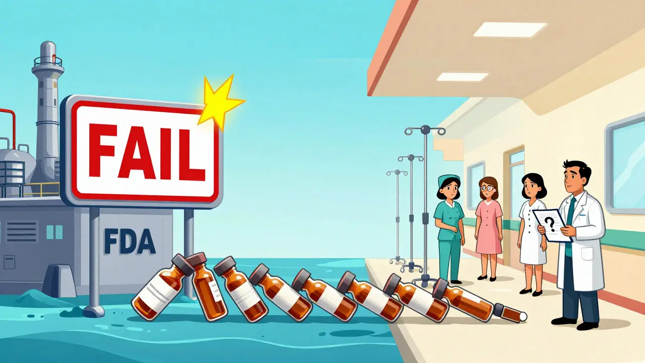 A factory inspection failure in India triggers a cascade of empty medicine vials reaching U.S. hospitals.