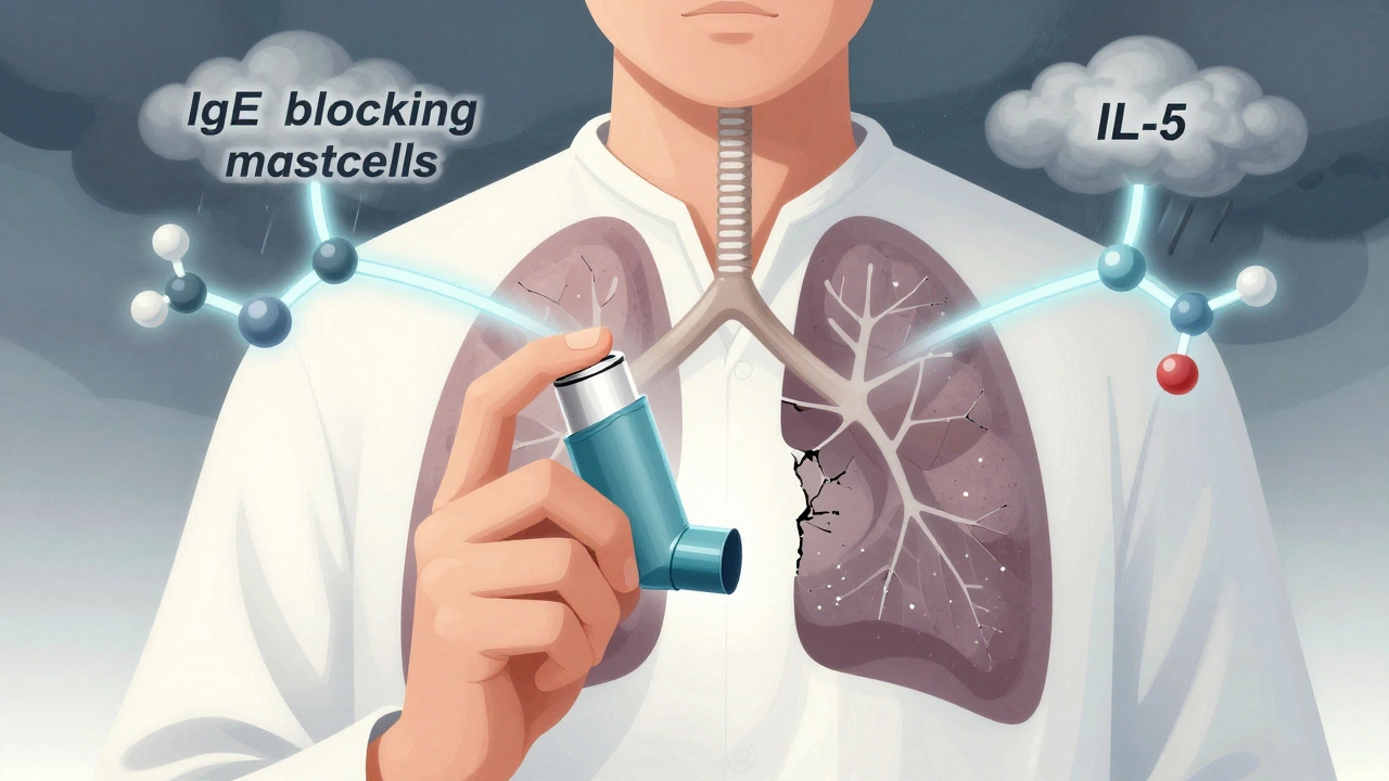 Biologics in Severe Asthma: How Anti-IgE and Anti-IL-5 Therapies Work