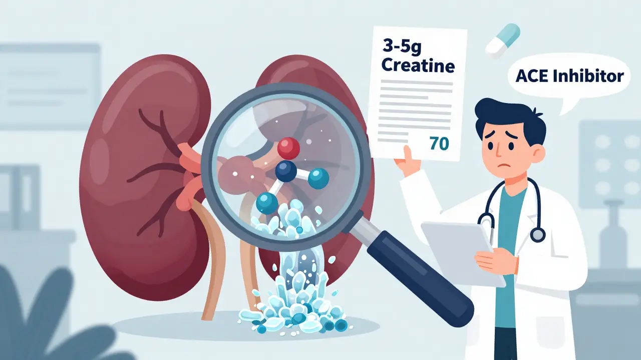 Creatine and Kidney Disease Medications: How to Monitor Renal Function Safely