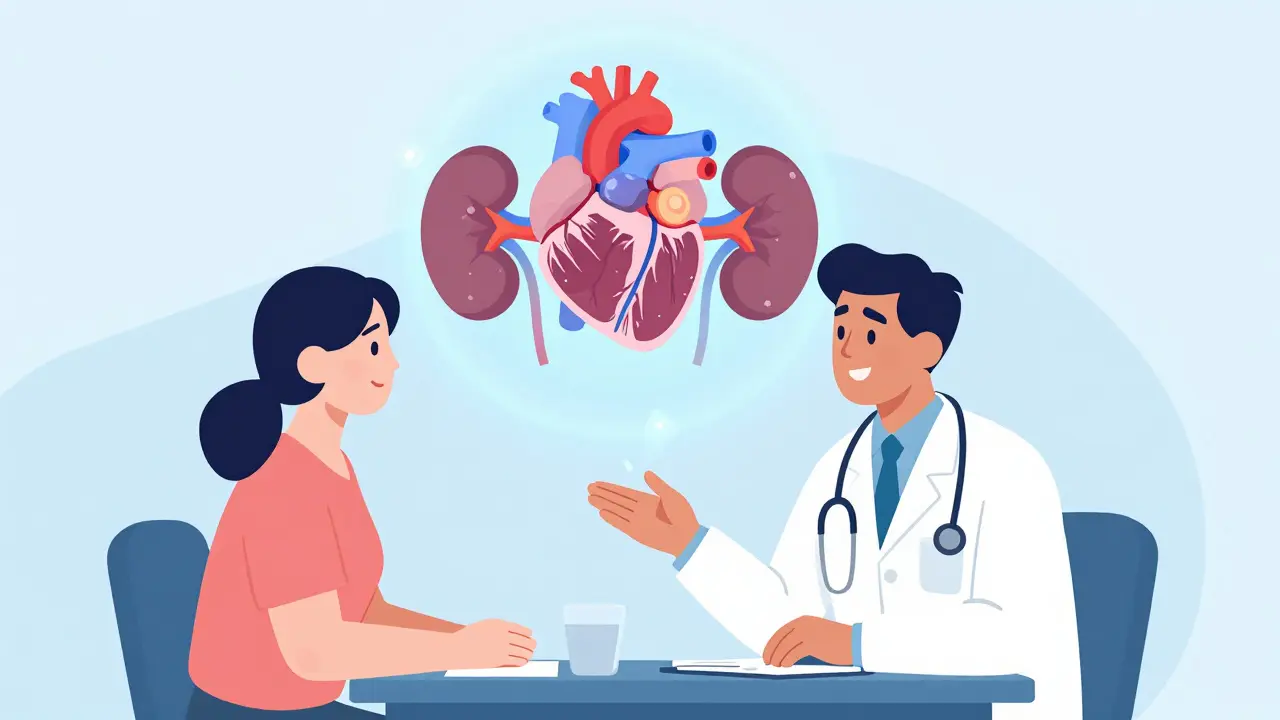 SGLT2 Inhibitors in Type 2 Diabetes: Heart and Kidney Benefits